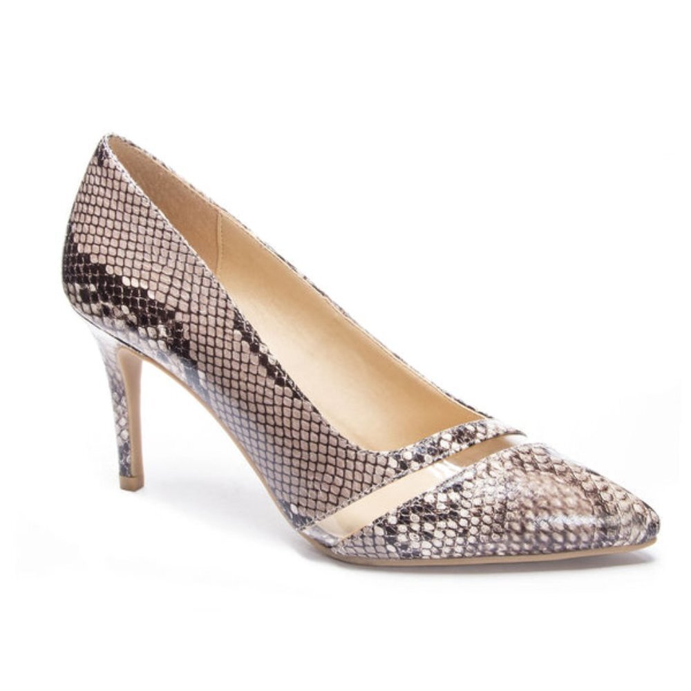S10- Chinese Laundry BN Rayla Snake skin PU leather Size 37